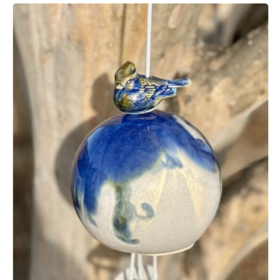 Ceramic Chime Blue Bird