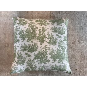 Green Toile 22x22