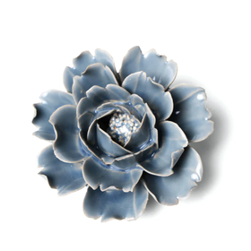 Blue Rose Ceramic Flower