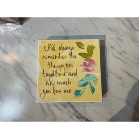 I'll Always Remember 6x6 Gospel Art