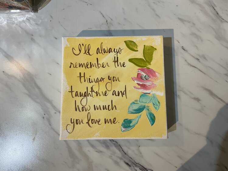 I'll Always Remember 6x6 Gospel Art