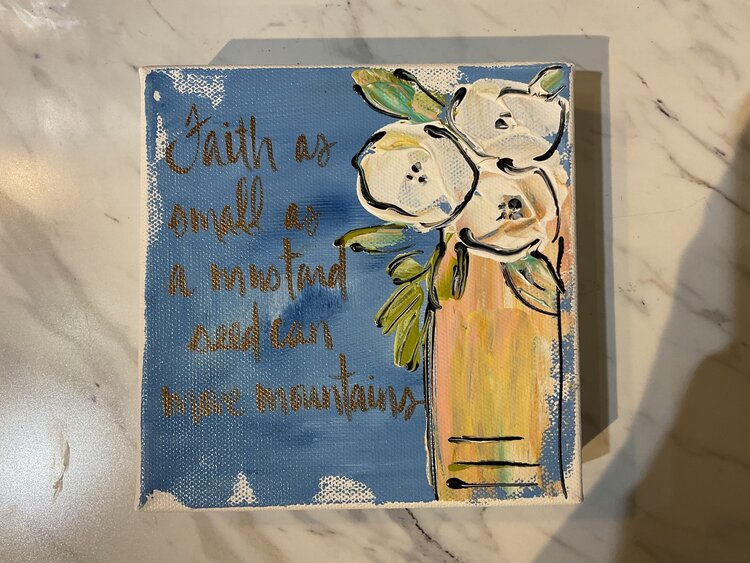 Mustard Seed 6x6 Gospel Art