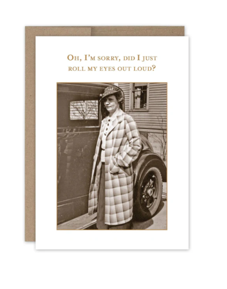 Roll My Eyes Funny Card