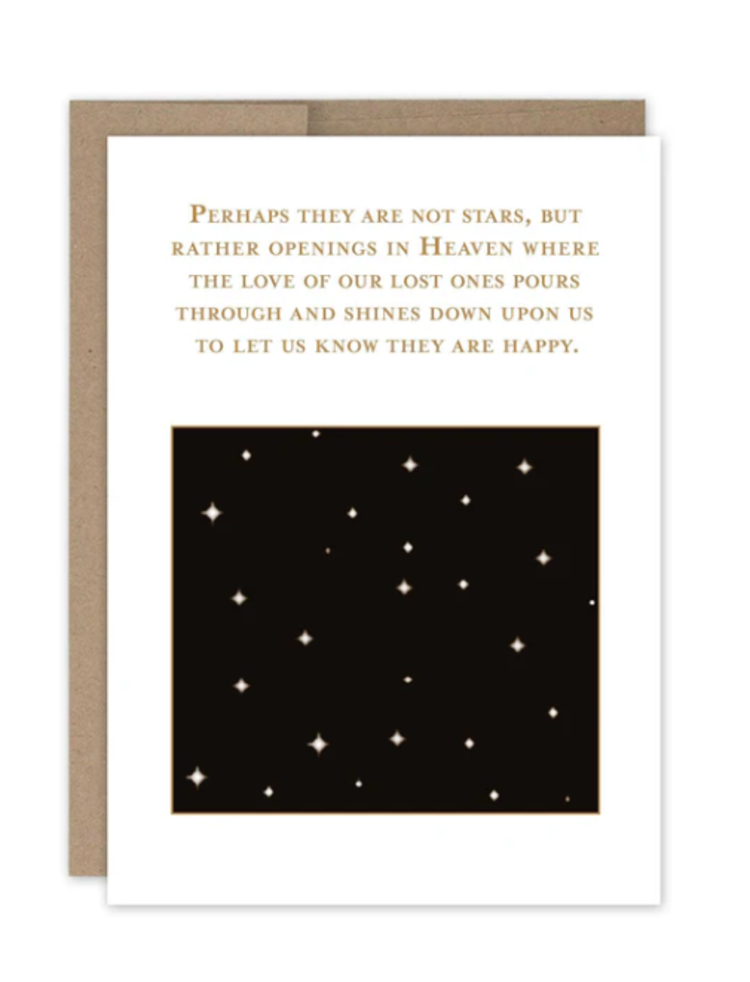 Stars In Heaven Sympathy Card
