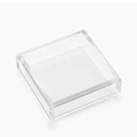 Cocktail Napkin Acrylic Tray White