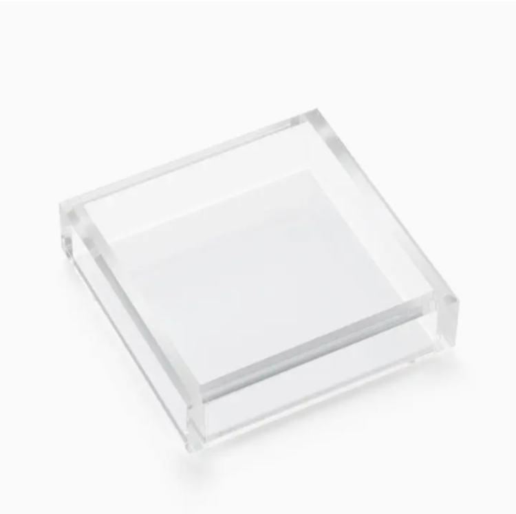 Cocktail Napkin Acrylic Tray White