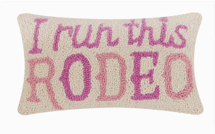 I Run This Rodeo Hook Pillow