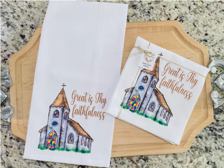 Great Is Thy Faithfulness Tea Towel