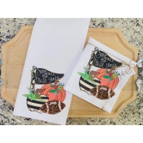 Football & Fall Kitchen Towel