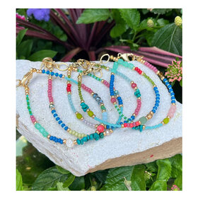 Multi Color Bead Bracelet  -707