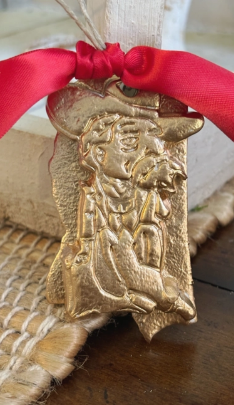 Gold Leaf Colonel Reb Ornament