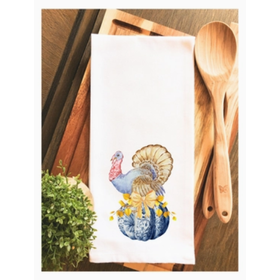 Chinoiserie Thanksgiving Turkey Hand Towel