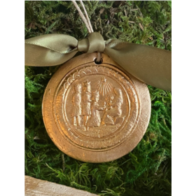 Three Kings Gold Leaf Christmas Ornament