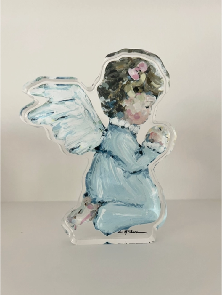 Tiny Wings LtBlue Acrylic Block