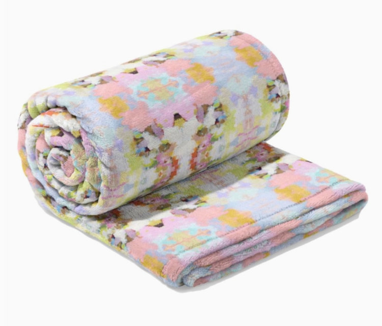Brooks Ave. Pink Fleece Blanket