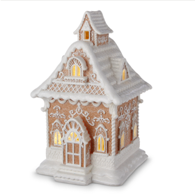 13in Lighted Gingerbread House