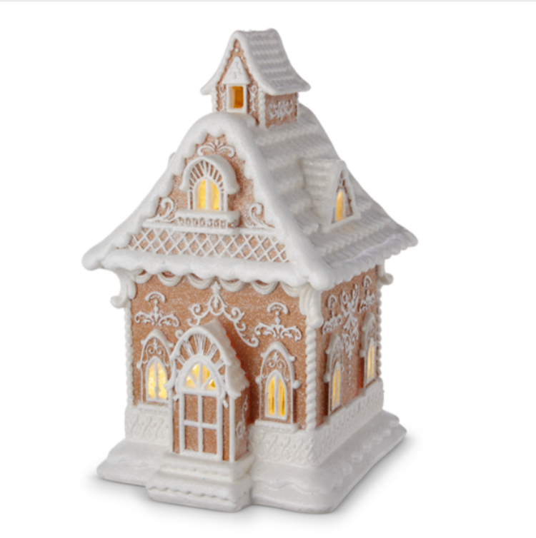 13in Lighted Gingerbread House