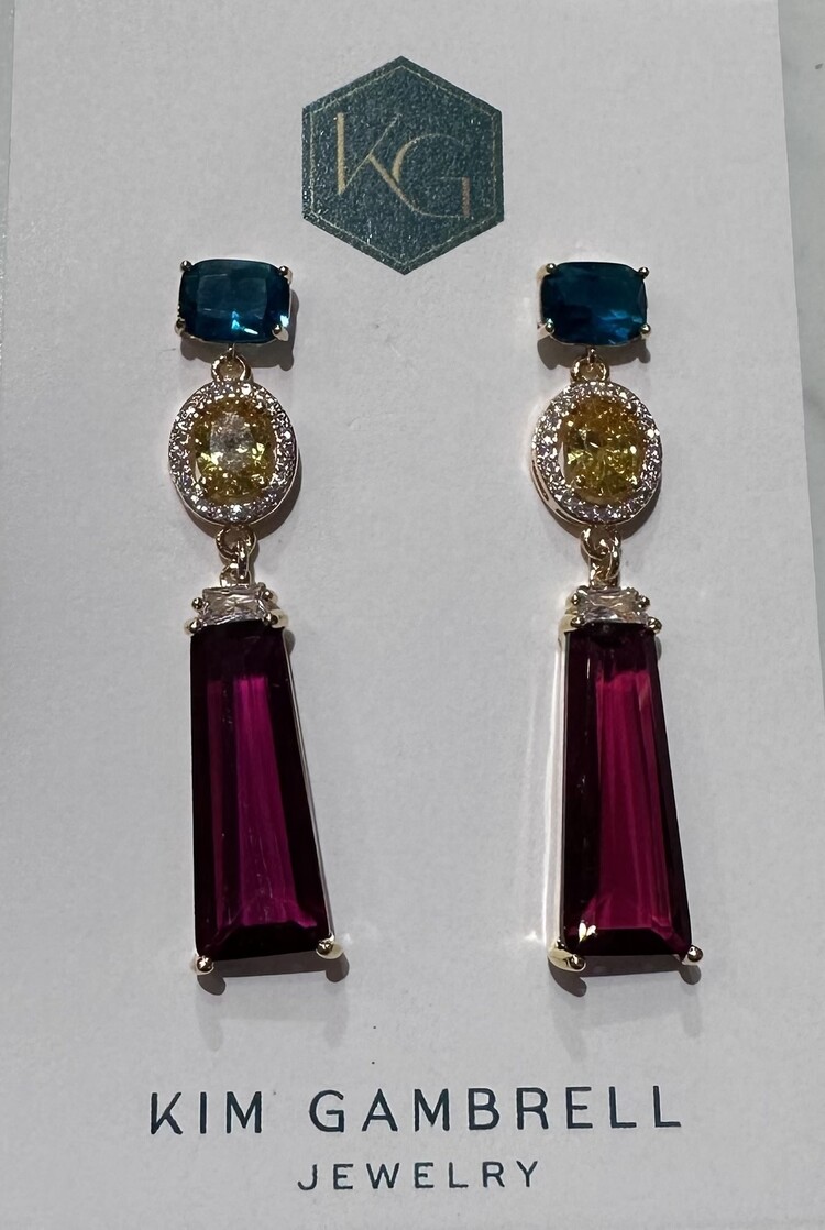 Rose Bar Citrine Oval