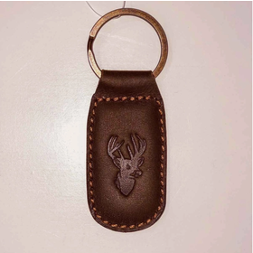 Leather Embossed Keychain Deer