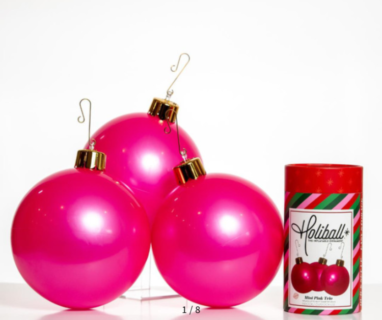 Holiball Mini 8" Pink Trio