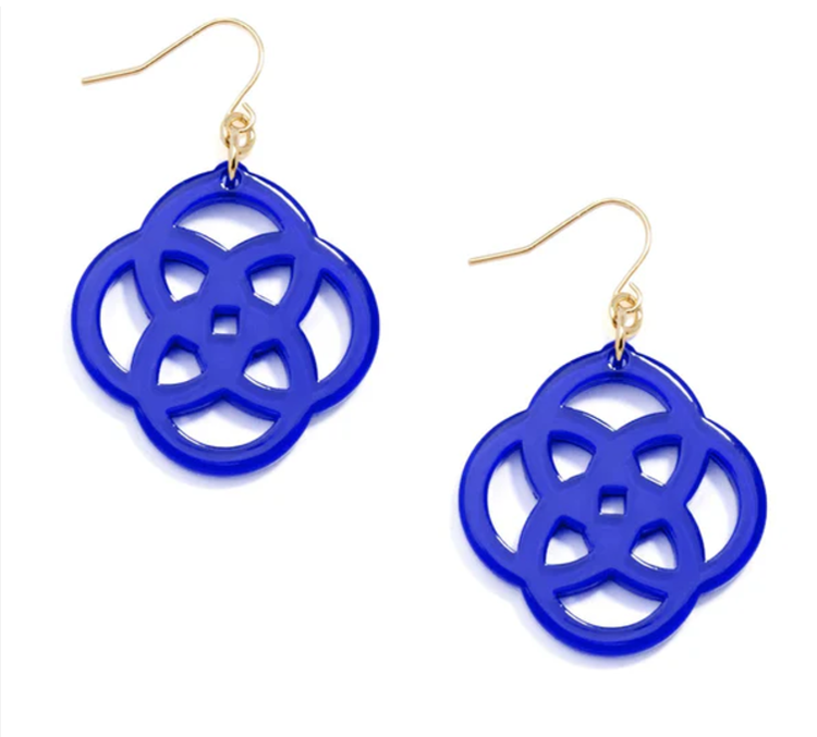 Clover Earring Cobalt