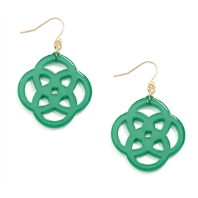 Clover Earring Green