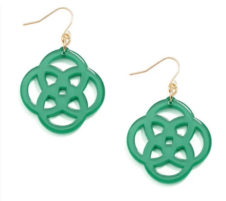 Clover Earring Green