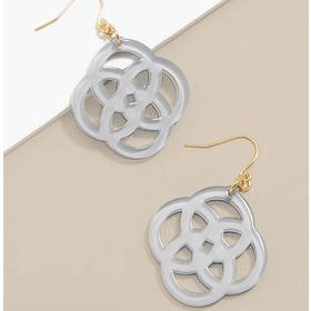 Clover Earring Lt Blue