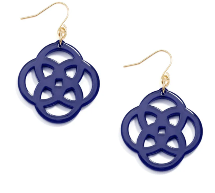 Clover Earring Navy