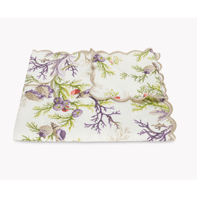 Del Tesoro Linen 90" Round Sea Orchid