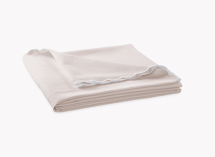 Diamond Pique Queen Coverlet 94 x 97 Pink