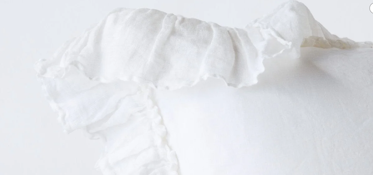 Linen King sham by Bella Notte