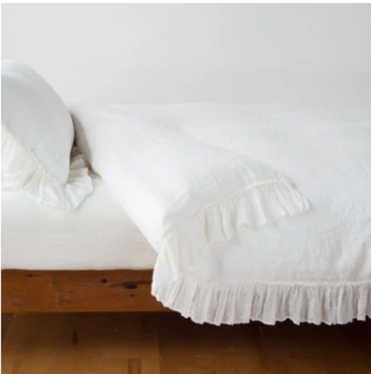 Linen Whisper King Duvet winter white