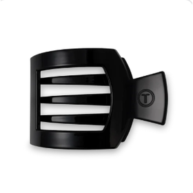 Jet Black Med Square Flat Hair Clip