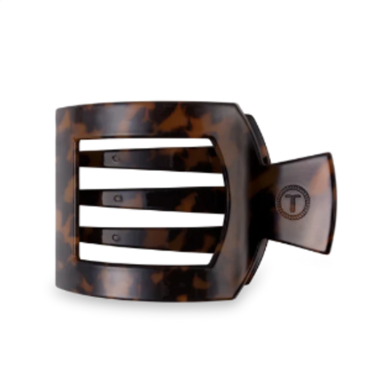 Tortoise Lg Square Flat Hair Clip