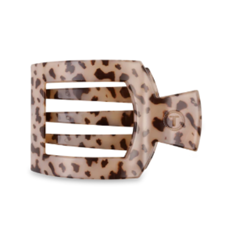 Blonde Tortoise Lg  Square Flat Hair Clip