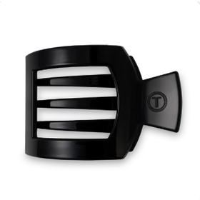 Jet Black Lg  Square Flat Hair Clip