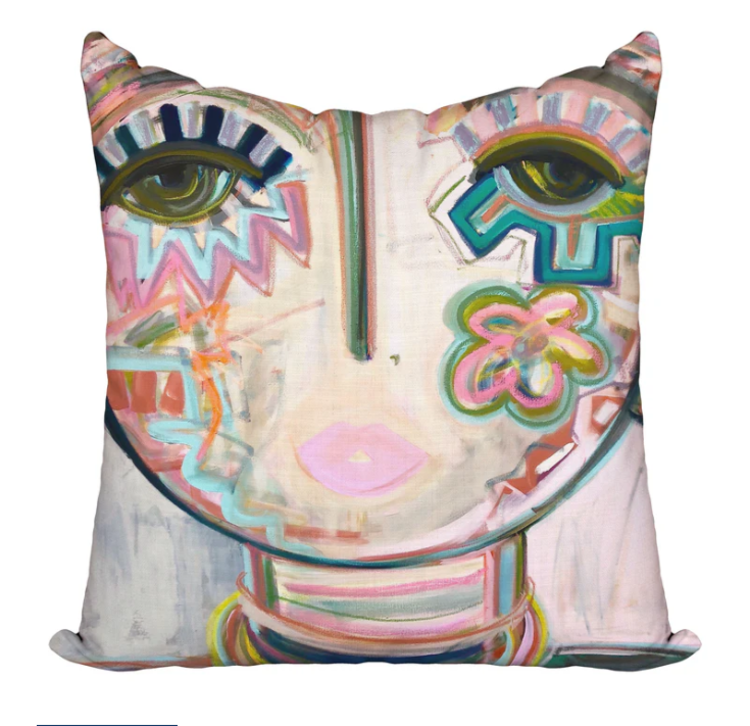 Macaroon Chica 22x22 Pillow