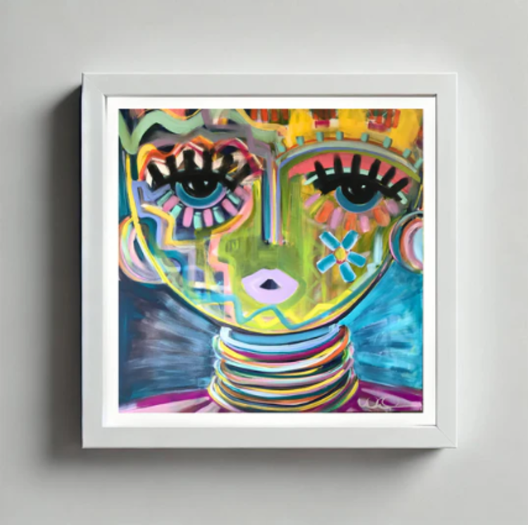 Beach Babe Mini 8x8 Art