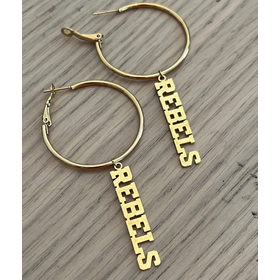 Rebels Gold Hoop Earrings
