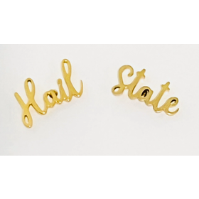 Hail State Gold Stud Earrings
