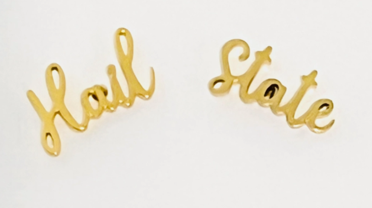 Hail State Gold Stud Earrings