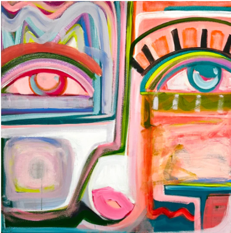 Beach Babe Mini 8x8 Art