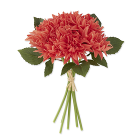 Real Touch Dahlia Coral Bundle 12"