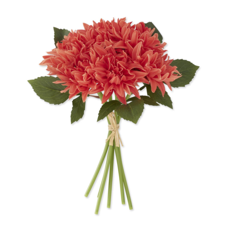 Real Touch Dahlia Coral Bundle 12"