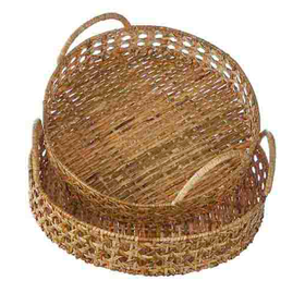Woven Handled Tray 20"