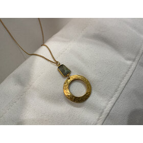 Labradorite w/Gold Pendant