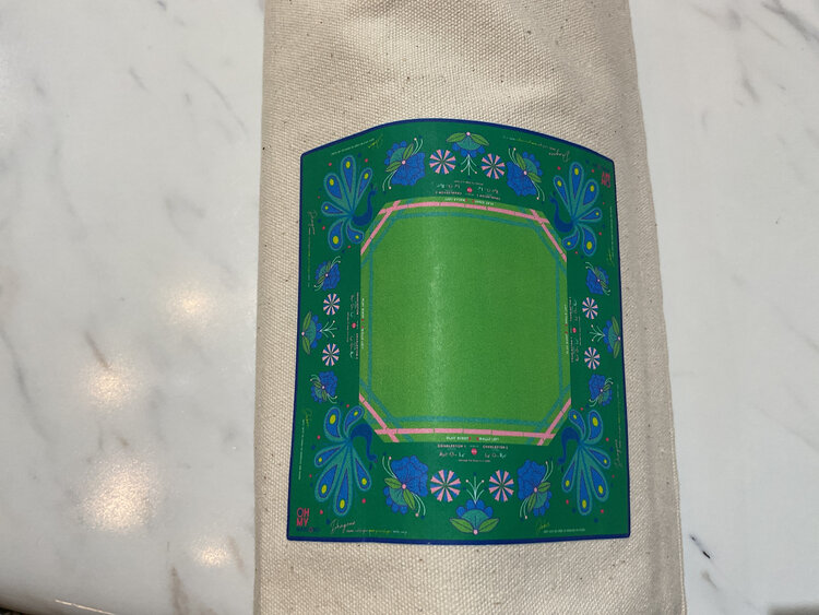 Birdie Green Mahjong Mat