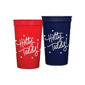 Hand-lettered Hotty Toddy Stadium Cups