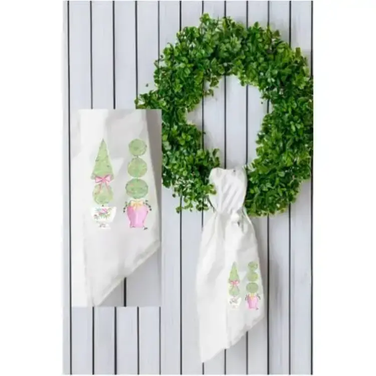 Pink Topiary Wreath Sash